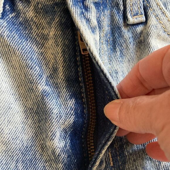 BDG Urban Outfitters Acid Wash High Rise Slim Straight Jeans Size 24 - Picture 7 of 11